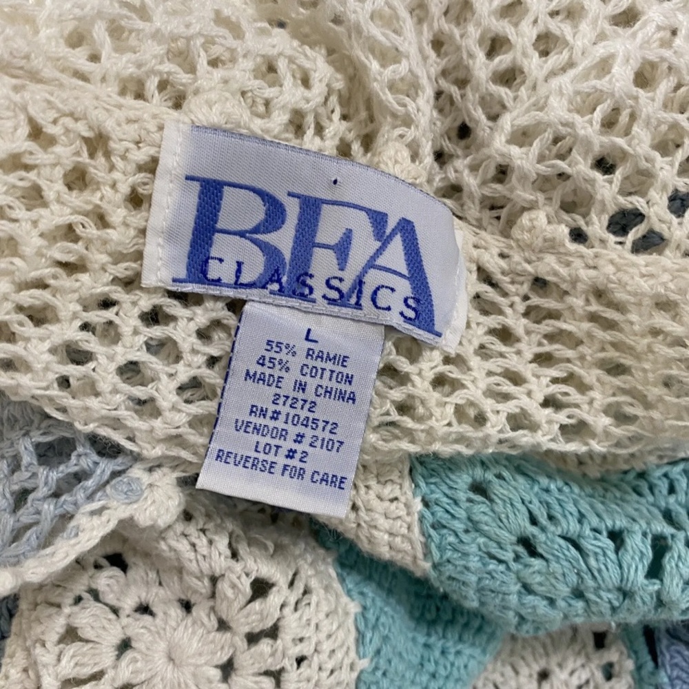 Vintage Granny Square Patchwork Lightweight Sweat… - image 5